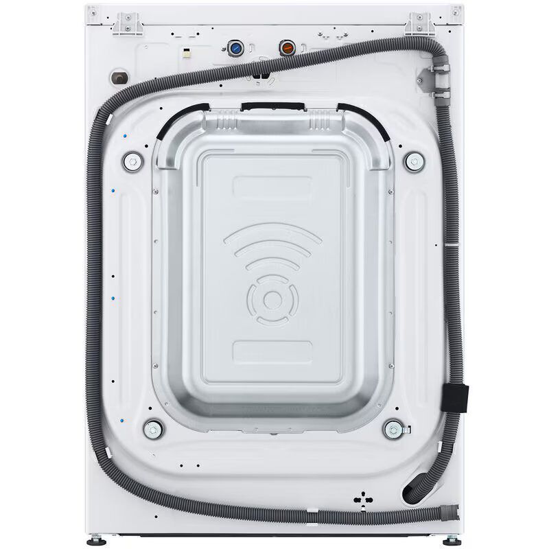 LG 27 in. 4.5 cu. ft. Smart Stackable Front Load Washer with AI DD Built-In Intelligence, TurboWash 360 Technology, Allergiene, Sanitize & Steam Wash Cycle - White, , hires