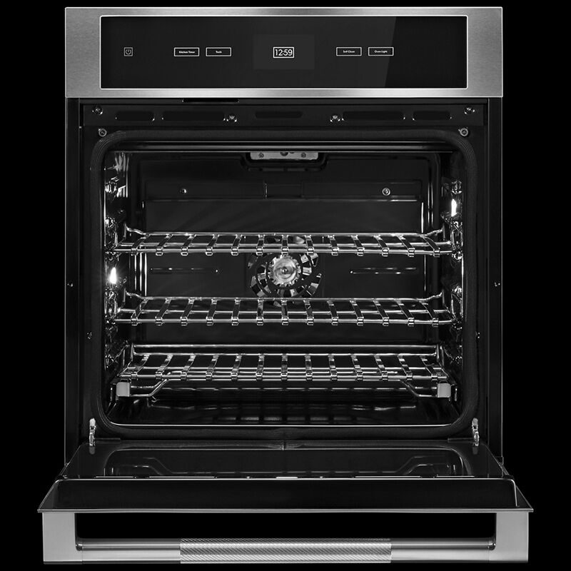 JennAir Rise 27" 4.3 Cu. Ft. Electric Wall Oven with Standard Convection & Self Clean - Stainless Steel, , hires