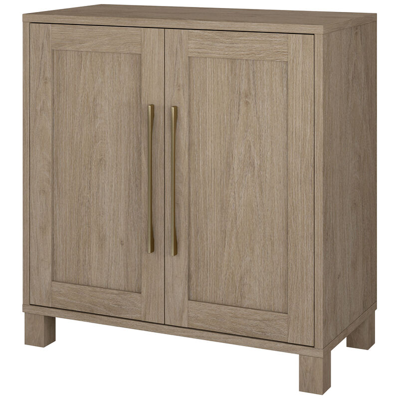 Hudson & Canal Chabot 28" Wide Rectangular Accent Cabinet -Antiqued Gray Oak, , hires