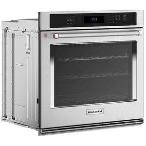 KitchenAid 27 in. 4.3 cu. ft. Electric Smart Wall Oven with True European Convection & Self Clean - Stainless Steel, , hires