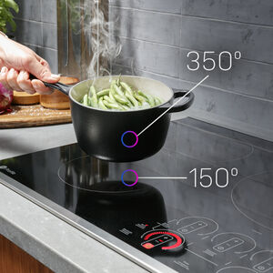 GE Profile 36 in. 5-Burner Smart Induction Cooktop with Simmer Burner & Power Burner - Black, , hires
