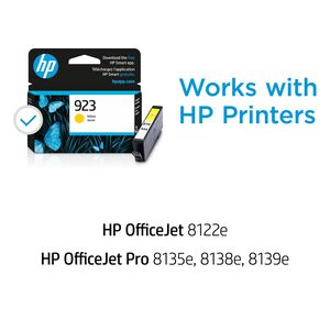 HP 923 Yellow Ink Cartridge, , hires