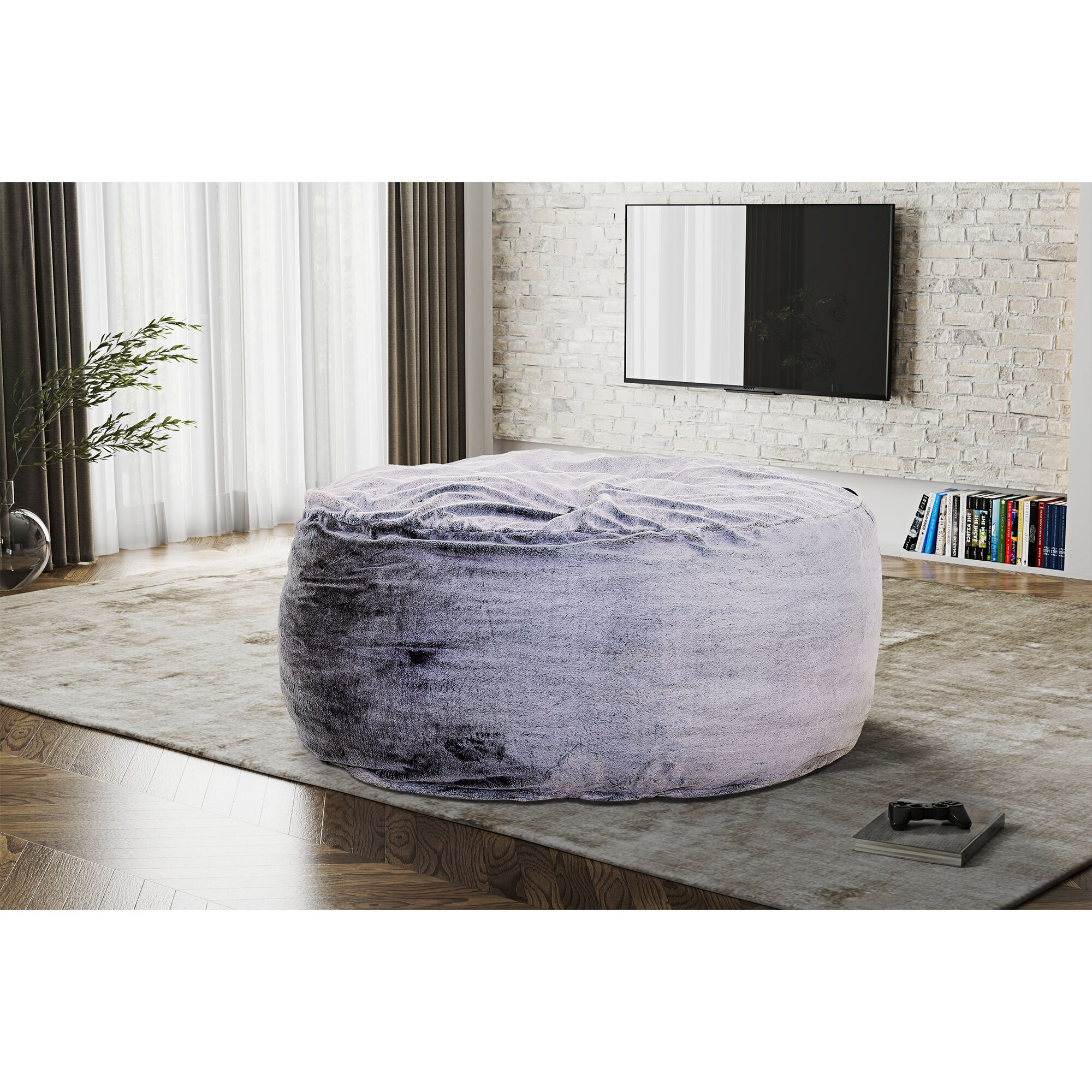 Sealy Bala Bean Bag Chair - Gray | P.C. Richard & Son