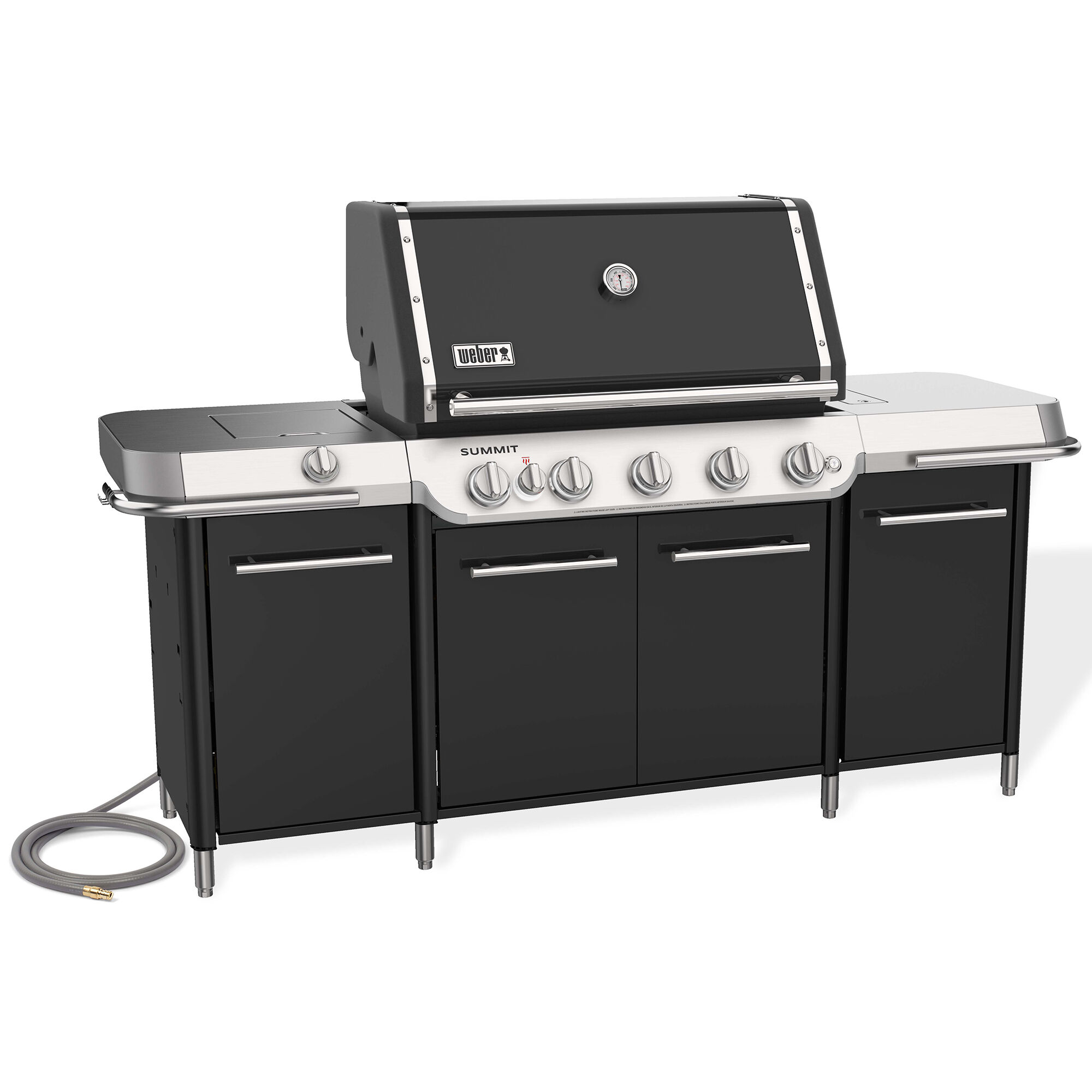 Weber Summit GC38 E Series 5-Burners Natural Gas Grill with Side
