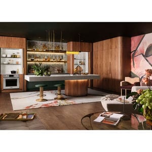 Signature Kitchen Suite 30 in. 4.7 cu. ft. Smart Steam Electric Single Wall Oven with True European Convection - Stainless Steel, , hires