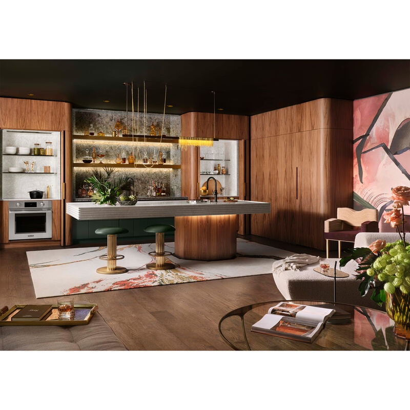 Signature Kitchen Suite 30 in. 4.7 cu. ft. Smart Steam Electric Single Wall Oven with True European Convection - Stainless Steel, , hires