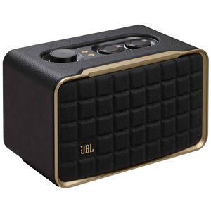 JBL Authentics 200 Smart Home Speaker with Wi-Fi, Bluetooth & Voice Assistants with Retro Design - Black, , hires