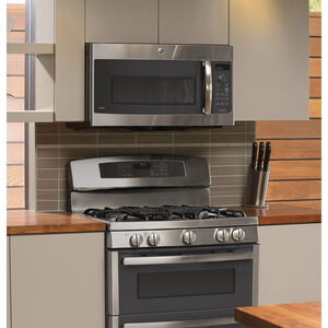 GE Profile 30 in. 1.7 cu. ft. 925W Over-the-Range Microwave with 300 CFM, Convection & Sensor Cooking - Stainless Steel, , hires