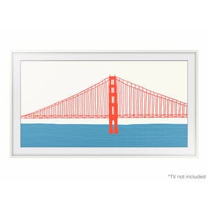 Samsung 50" The Frame Customizable Bezel Compatible with Samsung 2021-2025 The Frame TVs - Modern White, , hires