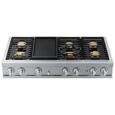 Dacor 48 in. Gas Smart Rangetop with 6 Sealed Burners & Griddle - Graphite Stainless | DTT48T963GM