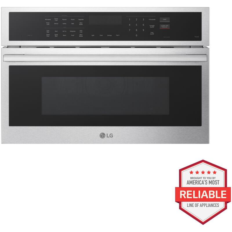 LG 30 in. 1.7 cu. ft. Smart Speed Electric Single Wall Oven with Standard Convection & Sensor Cooking - Stainless Steel, , hires