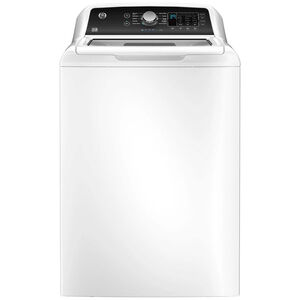 GE 27 in. 4.5 cu. ft. Top Load Washer with Agitator & Sanitize with Oxi - White, , hires