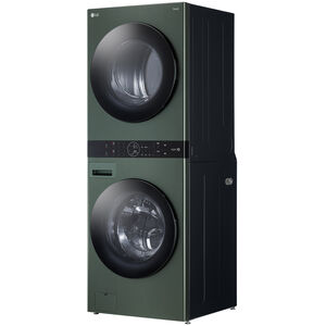 LG 27 in. WashTower with 4.5 cu. ft. Washer with 6 Wash Programs & 7.4 cu. ft. Electric Dryer with 6 Dryer Programs, Sensor Dry & Wrinkle Care - Nature Green, Nature Green, hires