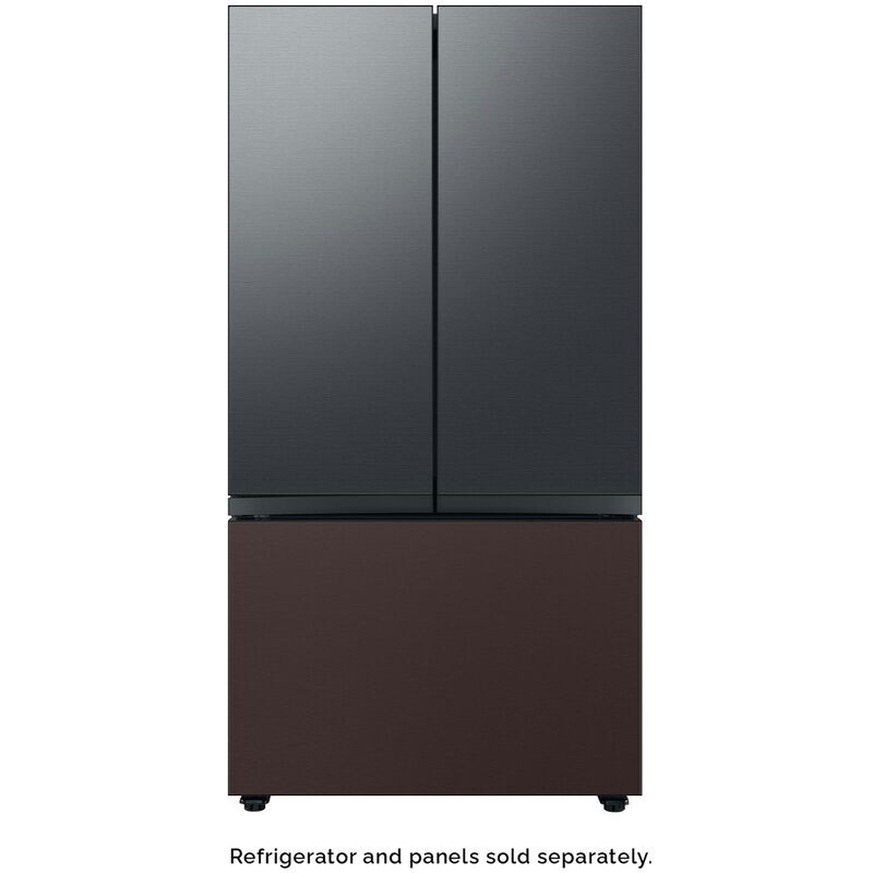 Samsung BESPOKE 3-Door French Door Top Panel for Refrigerators - Matte Black Steel, , hires