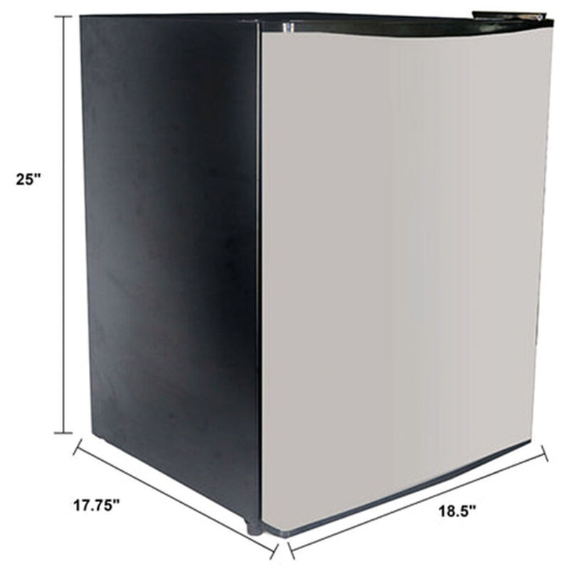 Avanti 19 in. 2.4 cu. ft. Mini Fridge - Stainless Steel, , hires