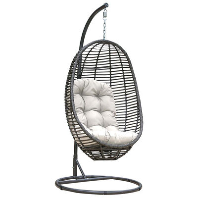 Panama Jack Graphite 2-Piece Hanging Chair with Cushion - Gray | PJO1601GRY2H