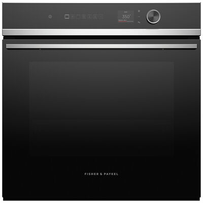 Fisher & Paykel Series 7 24 in. 3.0 cu. ft. Electric Smart Wall Oven with True European Convection & Self Clean - Stainless Steel | OB24SD16PLX1