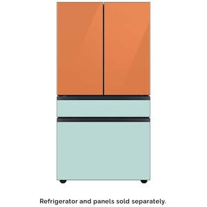 Samsung BESPOKE 4-Door French Door Middle Panel for Refrigerators - Morning Blue Glass, , hires