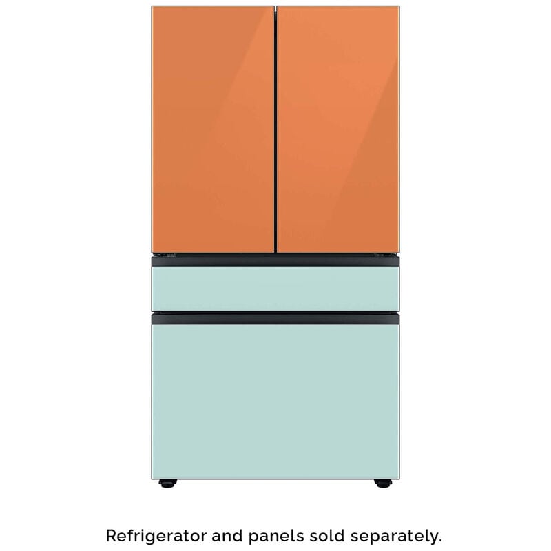 Samsung BESPOKE 4-Door French Door Middle Panel for Refrigerators - Morning Blue Glass, , hires