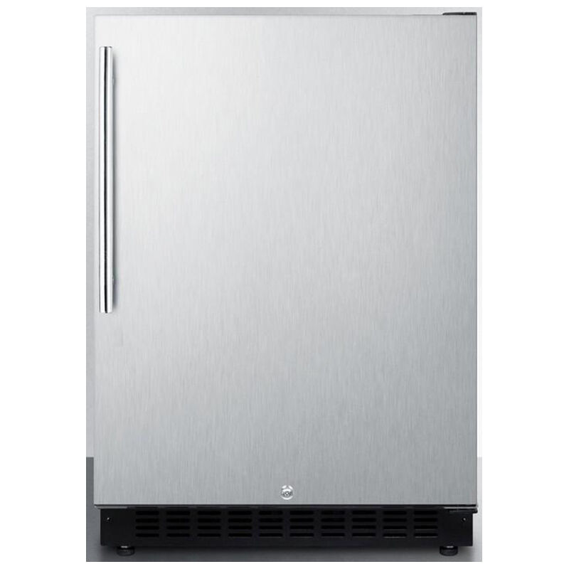 Summit 24 in. 4.8 cu. ft. Undercounter Refrigerator - Stainless Steel, , hires