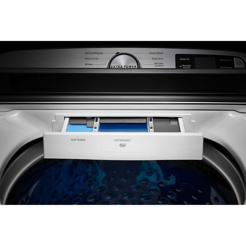 Maytag 27 in. 4.7 cu. ft. Smart Top Load Washer with Agitator & Extra Power Button - White, , hires