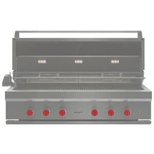 Wolf 42 in. 4-Burner Built-In Liquid Propane Gas Grill with Rotisserie, Sear Burner & Smoker Box - Stainless Steel, , hires
