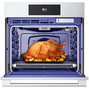 LG Studio 30 in. 4.7 cu. ft. Smart Steam Electric Single Wall Oven with True European Convection - Stainless Steel, , hires