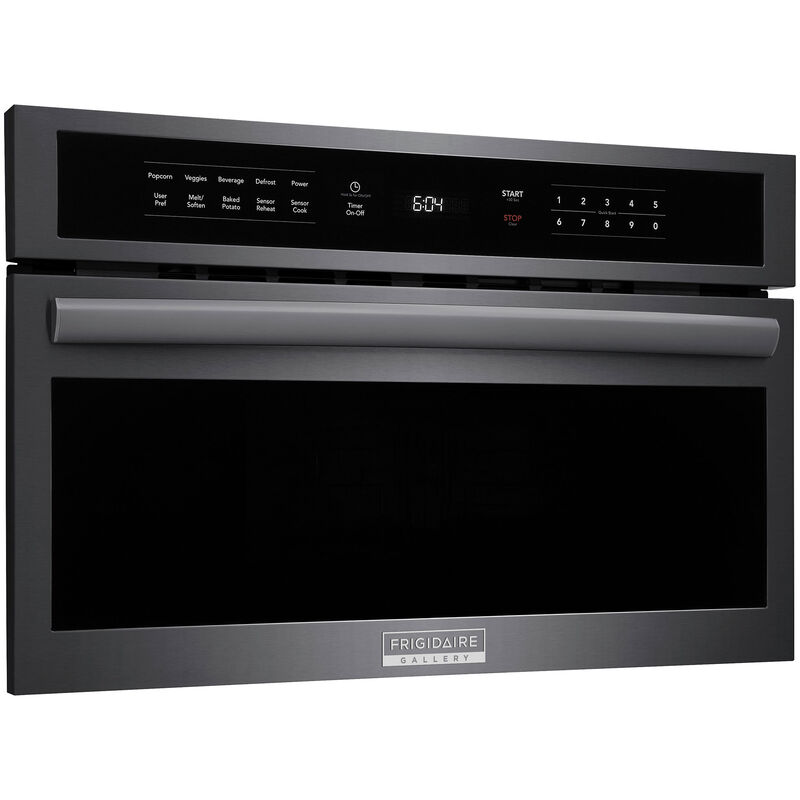 Frigidaire Gallery 30 in. 1.6 cu. ft. 950W Built-In Microwave with Sensor Cooking - Black Stainless, Black Stainless, hires