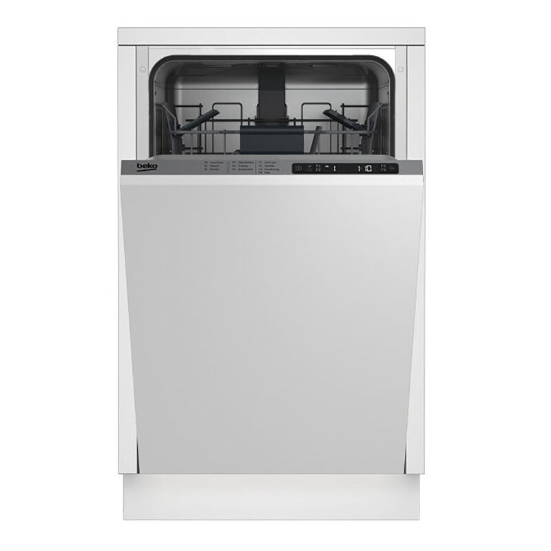 Beko 18 in. BuiltIn Dishwasher with Top Control, 48 dBA Sound Level, 8 Place Settings, 5 Wash