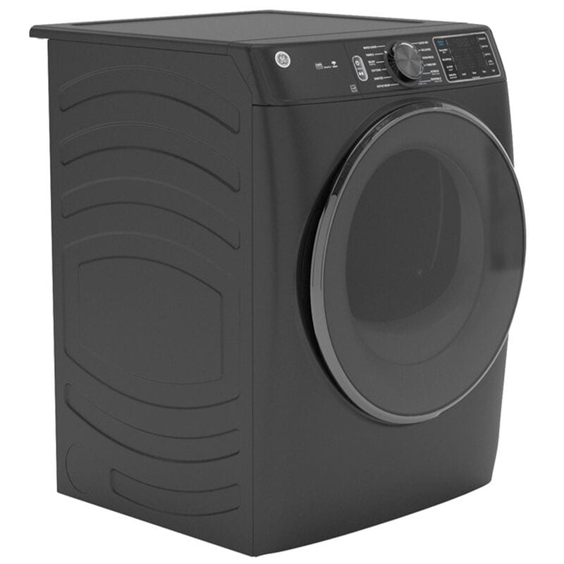 GE 28 in. 7.8 cu. ft. Smart Stackable Electric Dryer with Sensor Dry, Sanitize & Steam Cycle - Carbon Graphite, Carbon Graphite, hires