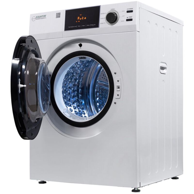 Equator Deluxe 24 in. 4.0 cu. ft. Stackable Electric Dryer with Sensor Dry, Sanitize & Steam Cycle - White, , hires