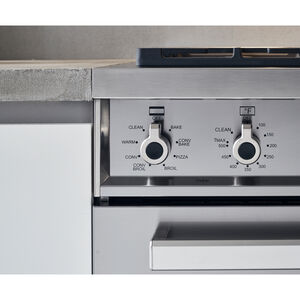 Bertazzoni Professional Series 36 in. 5.9 cu. ft. Dual Convection Gas Range with 6 Sealed Burners & Griddle - Black, Black, hires