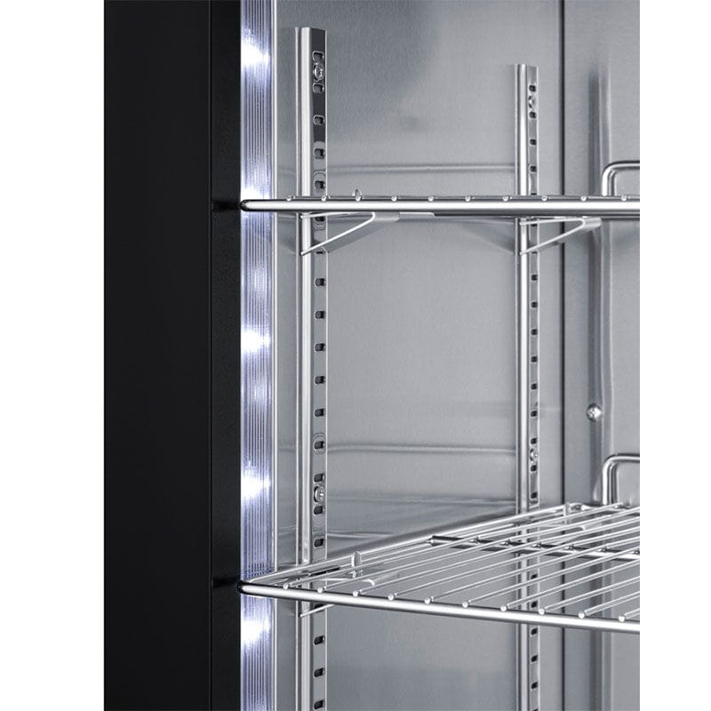 Summit 24 in. Built-In/Freestanding 3.2 cu. ft. Compact Beverage Center with Adjustable Shelves & Digital Control - Stainless Steel, , hires