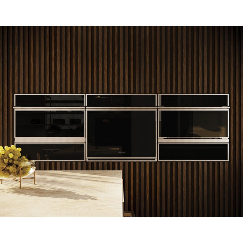 Monogram 30" 5.0 Cu. Ft. Electric Smart Minimalist Wall Oven with True European Convection & Self Clean - Stainless Steel, , hires