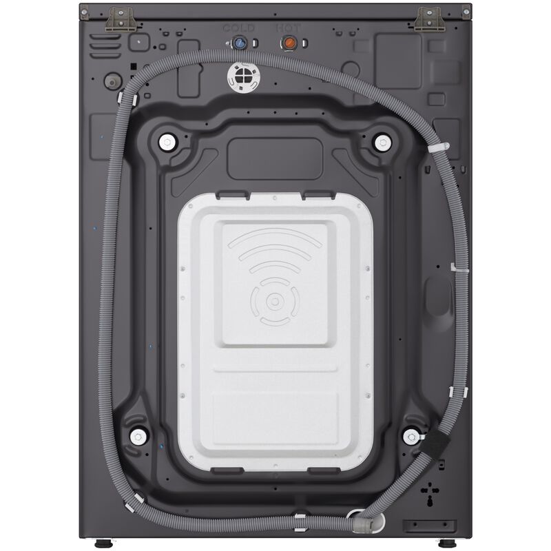 LG 29 in. 5.8 cu. ft. Smart Stackable Front Load Washer with Built-In Intelligence, TurboWash 360, EZ Dispense, Sanitize & Steam Cycle - Brushed Black Steel, , hires