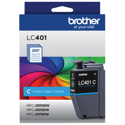 Brother LC401 Series Cyan Ink Cartridge | LC401C