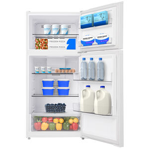 Midea 28 in. 14.2 cu. ft. Counter Depth Garage-Ready Top Freezer Refrigerator - White, White, hires