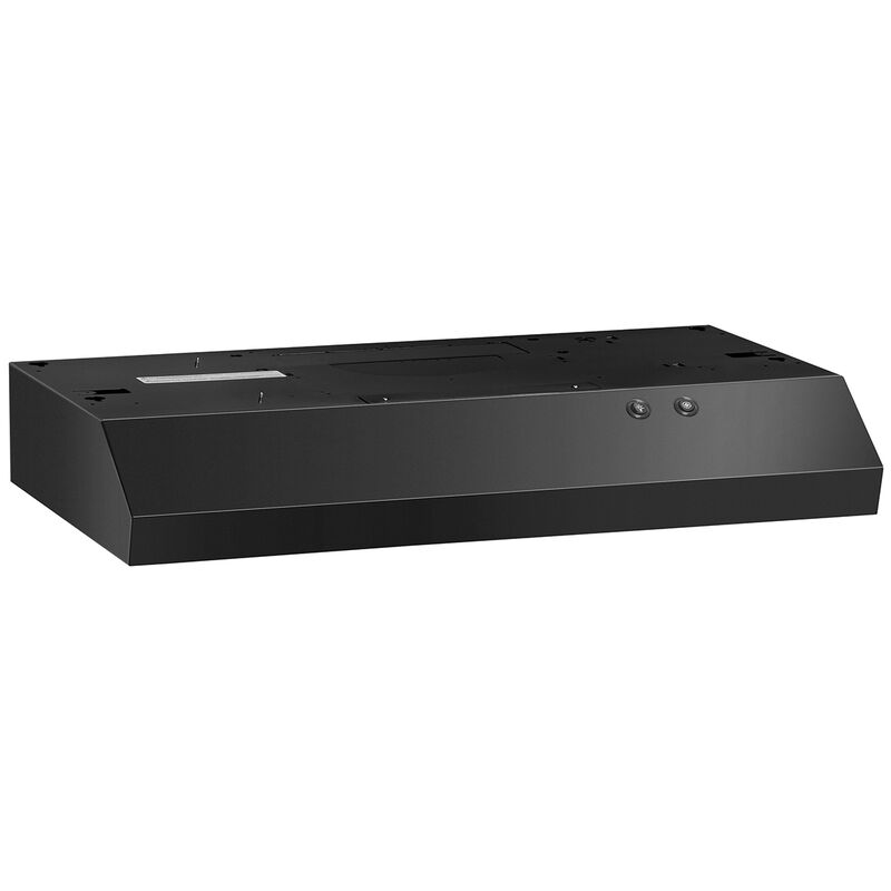 Whirlpool 30 in. Convertible Standard Style Range Hood with 270 CFM, 2 Fan Speeds & 1 LED Light - Black, , hires