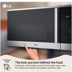 LG 30 in. 1.8 cu. ft. 1000W Smart Over-the-Range Microwave with 300 CFM & Sensor Cooking - PrintProof Stainless Steel, , hires