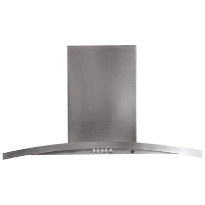 GE Profile 36 in. Chimney Style Range Hood with 4 Speed Settings, 420 CFM & 2 LED Lights - Stainless Steel | UVW7361SWSS