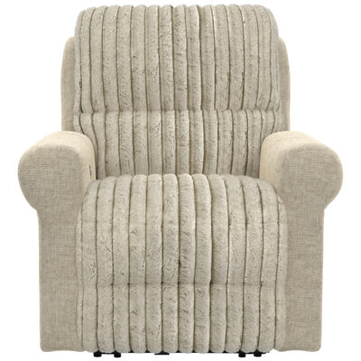 Jackson Furn Foxy Power Lay Flat Recliner with Zero Gravity - Porcelain | 643707234726