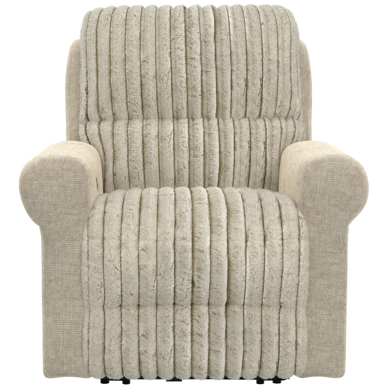 Jackson Furn Foxy Power Lay Flat Recliner with Zero Gravity - Porcelain, , hires