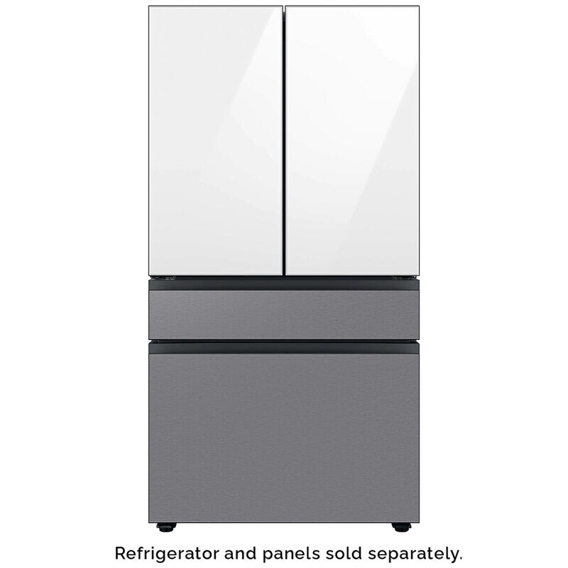 Samsung BESPOKE 4-Door French Door Top Panel for Refrigerators - White Glass, , hires