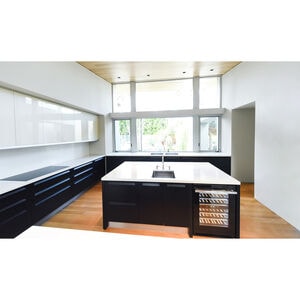 JennAir Noir 24 in. Undercounter Wine Cooler with Wood Racks, Dual Temperature Zones & 45 Bottle Capacity - Black, , hires