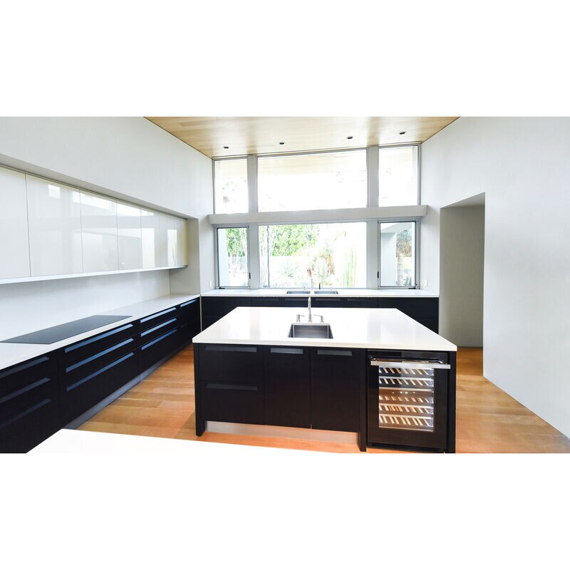 JennAir Noir 24 in. Undercounter Wine Cooler with Wood Racks, Dual Temperature Zones & 45 Bottle Capacity - Black, , hires