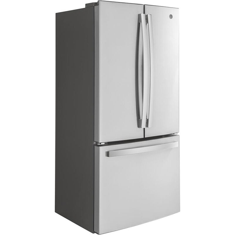 GE 33 in. 18.6 cu. ft. Counter Depth French Door Refrigerator with Internal Water Dispenser - Fingerprint Resistant Stainless, Fingerprint Resistant Stainless, hires