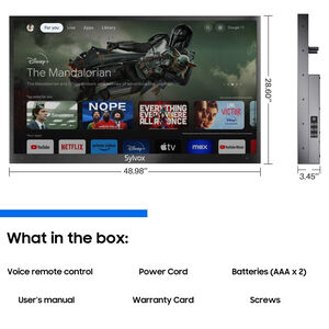 Sylvox - Deck Pro 3.0 55" Class Partial Sun 4K UHD LED Smart Google Outdoor TV, , hires