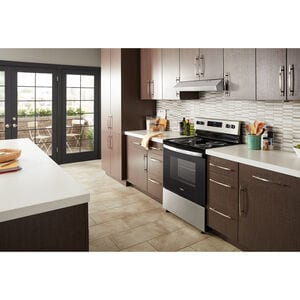 Whirlpool 30 in. 4.8 cu. ft. Electric Range with Coil Burners - Stainless Steel, , hires