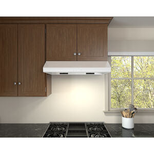 Zephyr Cyclone Series 36 in. Standard Style Range Hood with 3 Speed Settings, 600 CFM & 2 LED Lights - White, , hires