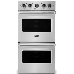 Viking 5 Series 27 in. 8.2 cu. ft. Electric Double Wall Oven with True European Convection & Self Clean - Stainless Steel, , hires